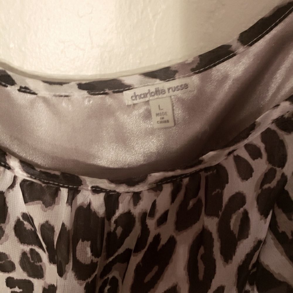 C Russe leopard ruffled dress M - Picture 4 of 7